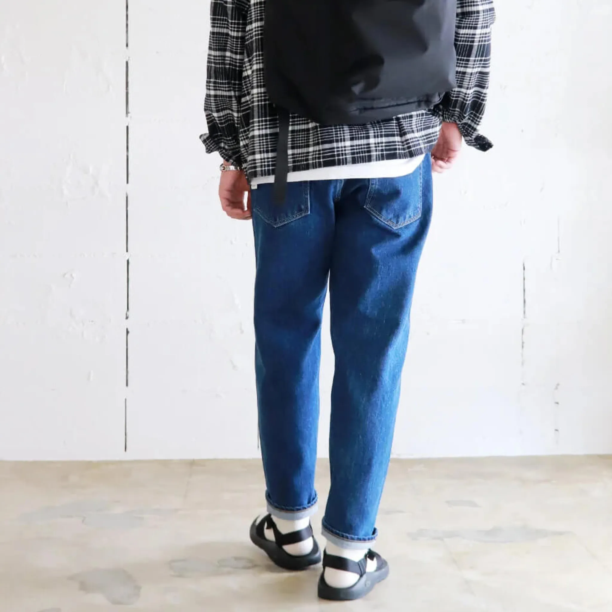 HATSKI 22001 Loose Tapered Jeans Used Blue* Jeans