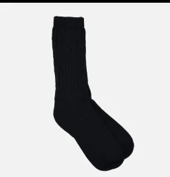 CHAMULA Alpaga Loose Rib Sox Navy* Socks