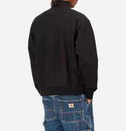 CARHARTT WIP American Scrip Half Zip Black* Sweatshirts & Fleeces