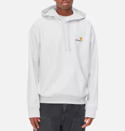 CARHARTT WIP American Script Hoodie Ash* Sweatshirts & Fleeces
