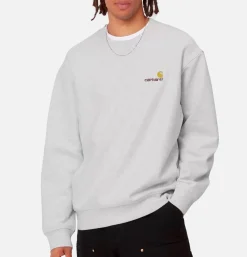 CARHARTT WIP American Script Sweat Ash Heather* Sweatshirts & Fleeces