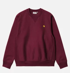CARHARTT WIP American Script Sweat Malbec* Sweatshirts & Fleeces