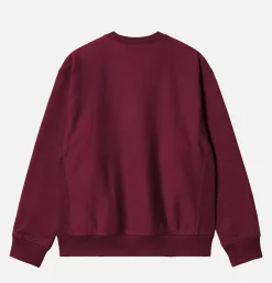 CARHARTT WIP American Script Sweat Malbec* Sweatshirts & Fleeces