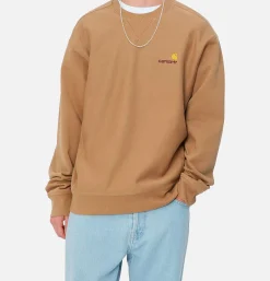 CARHARTT WIP American Script Sweat Peanut* Sweatshirts & Fleeces