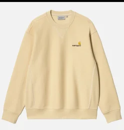 CARHARTT WIP American Script Sweat Rattan* Sweatshirts & Fleeces