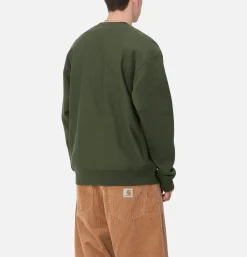 CARHARTT WIP American Script Sweat Tarragon* Sweatshirts & Fleeces