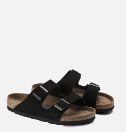 BIRKENSTOCK Arizona Sandals Black Suede Narrow*Women Sandales|Shoes