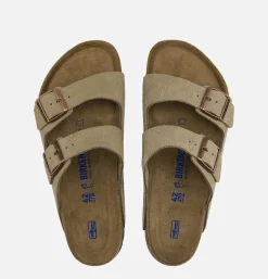 BIRKENSTOCK Arizona Sandals Taupe Soft Footbed*Women Sandales|Sandals