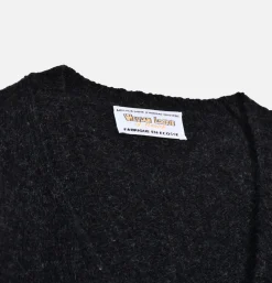 WILLIAM LOCKIE Aryan Cardigan Charcoal* Knitwear