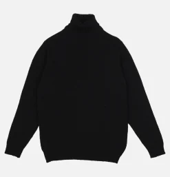 WILLIAM LOCKIE Aryan Rollneck Black* Knitwear