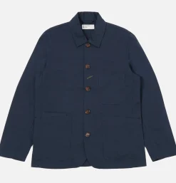 UNIVERSAL WORKS Bakers Jacket Twill Navy* Veste