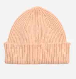 ROBERT MACKIE Barra Ribbed Hat Peach* Gloves • Beanies • Scarves