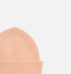 ROBERT MACKIE Barra Ribbed Hat Peach* Gloves • Beanies • Scarves