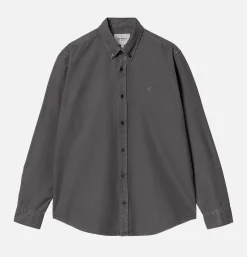 CARHARTT WIP Bolton Shirt Graphite Black* Shirts & Polos