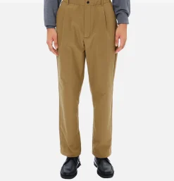 GOLDWIN Brushed Back One Tuck Pant Clay Beige* Trousers