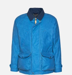 MANIFATTURA CECCARELLI Caban Wax Mid Blue* Coats & Jackets