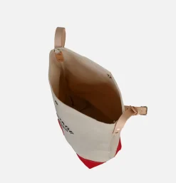 HERITAGE LEATHER COMPANY Canvas Bucket Shoulder Bag Red* Shoulder Bags