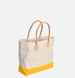 HERITAGE LEATHER COMPANY Canvas Day Tote Bag Yellow* Tote-bags
