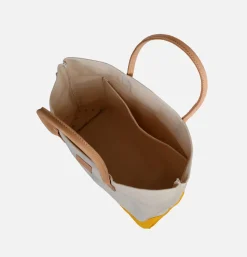 HERITAGE LEATHER COMPANY Canvas Day Tote Bag Yellow* Tote-bags