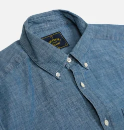 PORTUGUESE FLANNEL Chambray Shirt Ss Blue* Shirts & Polos