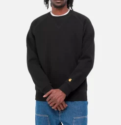 CARHARTT WIP Chase Sweat Black Gold* Sweatshirts & Fleeces
