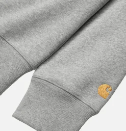 CARHARTT WIP Chase Sweat Grey Heather Gold* Sweatshirts & Fleeces