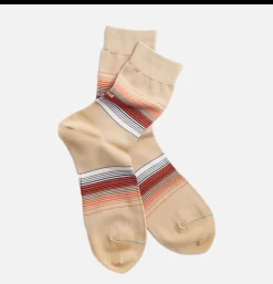 ROTOTO Chaussette Horizon Stripe Beige* Socks