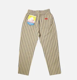 COOKMAN Chef Pant Stripe Beige Blue* Works Pant