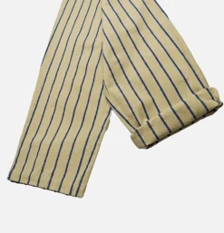 COOKMAN Chef Pant Stripe Beige Blue* Works Pant