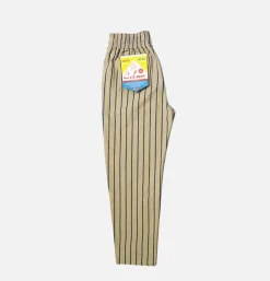 COOKMAN Chef Pant Stripe Beige Blue* Works Pant