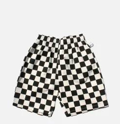 COOKMAN Chef Short Checker Black* Shorts