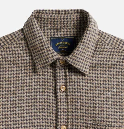 PORTUGUESE FLANNEL Chemise Abstract Pied Charcoal* Shirts & Polos