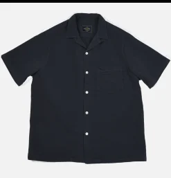 PORTUGUESE FLANNEL Chemise Atlantico Camp Navy* Shirts & Polos