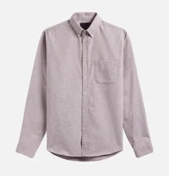 PORTUGUESE FLANNEL Chemise Brushed Oxford Bordeau* Shirts & Polos