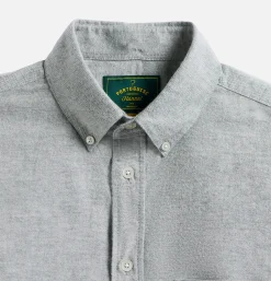 PORTUGUESE FLANNEL Chemise Brushed Oxford Green* Shirts & Polos