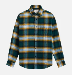 PORTUGUESE FLANNEL Chemise Lousa Green* Shirts & Polos