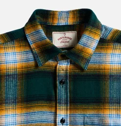PORTUGUESE FLANNEL Chemise Lousa Green* Shirts & Polos