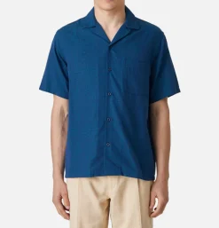 PORTUGUESE FLANNEL Chemise Message Blue* Shirts & Polos