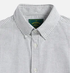 PORTUGUESE FLANNEL Chemise Oxford Stripe Green* Shirts & Polos
