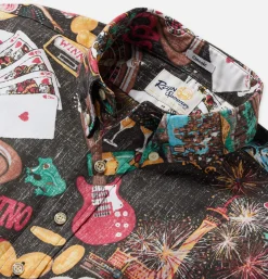 REYN SPOONER Chemise 9th Island Black* Shirts & Polos