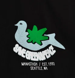 MANASTASH Citee Pigion Black* T-shirts