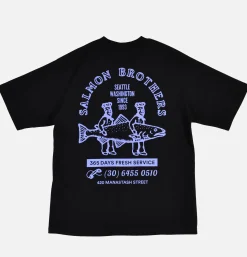 MANASTASH Citee Salmon Black* T-shirts