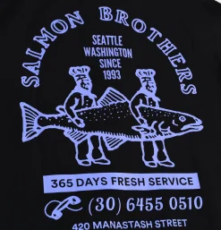 MANASTASH Citee Salmon Black* T-shirts