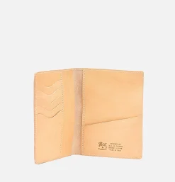 IL BISONTE Cowhide Passport Case Natural* Small Leather Goods