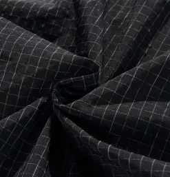 STANDARD TYPES Cropped Work Jacket Check Black* Veste