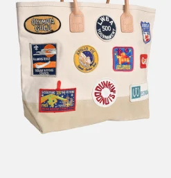 HERITAGE LEATHER COMPANY Daytote With Vintage Patches* Tote-bags