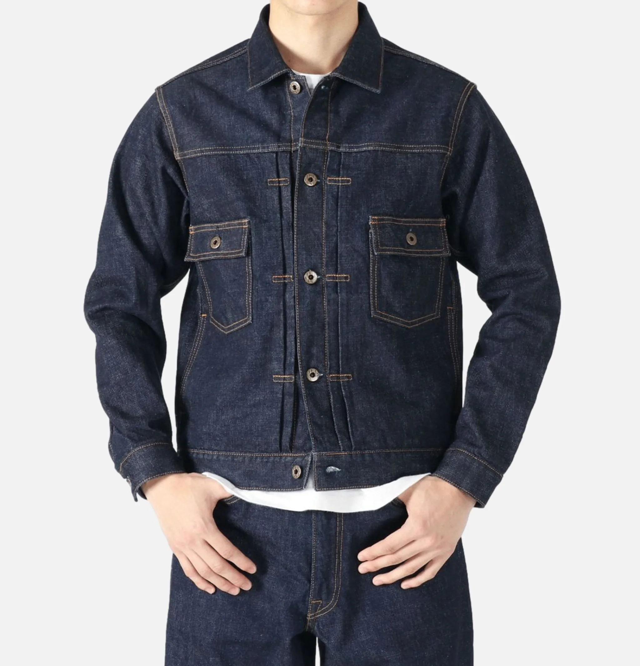 JAPAN BLUE JEANS Denim Jacket Type2 14.8oz Blue* Veste