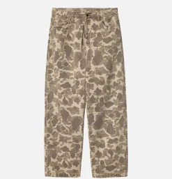 CARHARTT WIP Duck Landon Pant Black Camo Duck* Trousers