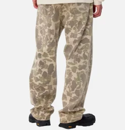 CARHARTT WIP Duck Landon Pant Black Camo Duck* Trousers