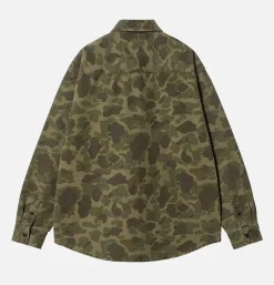 CARHARTT WIP Duck Shirt Camo Green* Shirts & Polos